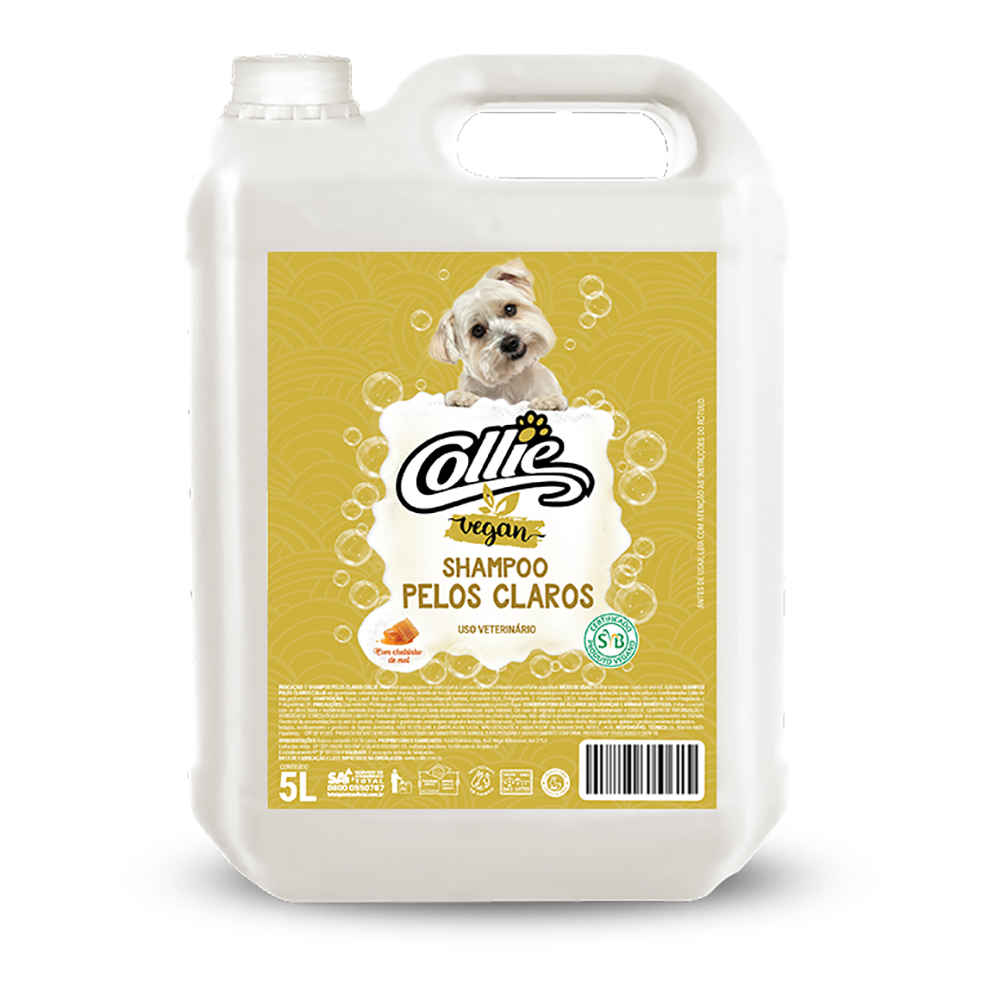 Shampoo Pelos Claros Collie Vegan 5L